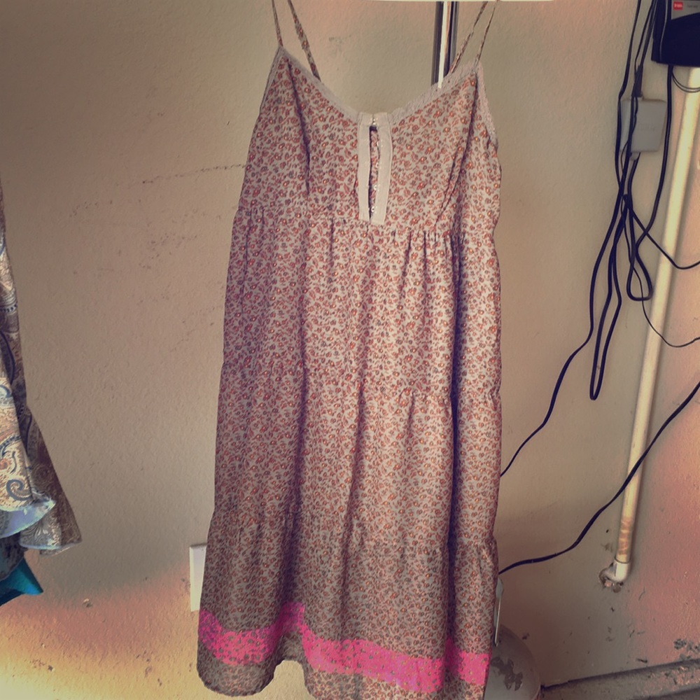 Spaghettini strap dress flowy dress